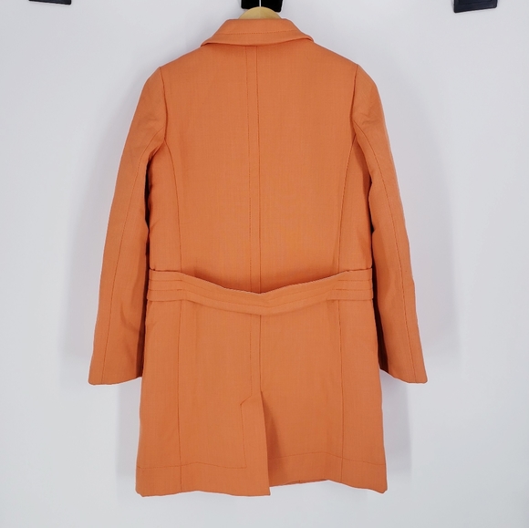 See By Chloe Orange Wool Blend Coat - Picture 3 of 10